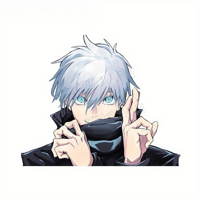 씨플 주술회전 고죠사토루 아이스박스 쿨러 자동차 노트북 꾸미기 방수 스티커, 고죠사토루스티커1장