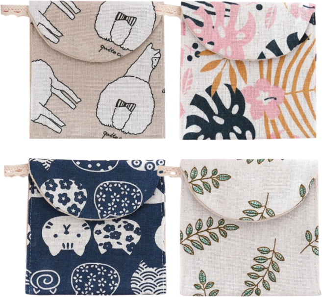 어센드원 다용도 생리대 핫팩 화장품 파우치 4P