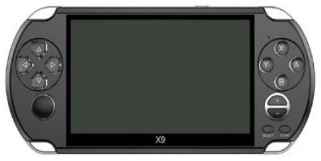 레트로 오락실 게임기 PSVita용 비디오 콘솔 X9 휴대용 플레이어 PSP Viat, 3.Black