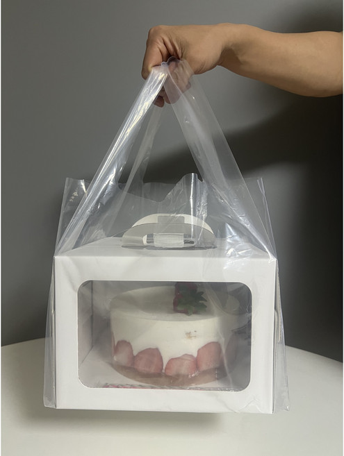 [비닐company] PE투명 무지 케이크비닐 봉투 쇼핑백, 1호사이즈 x 50매