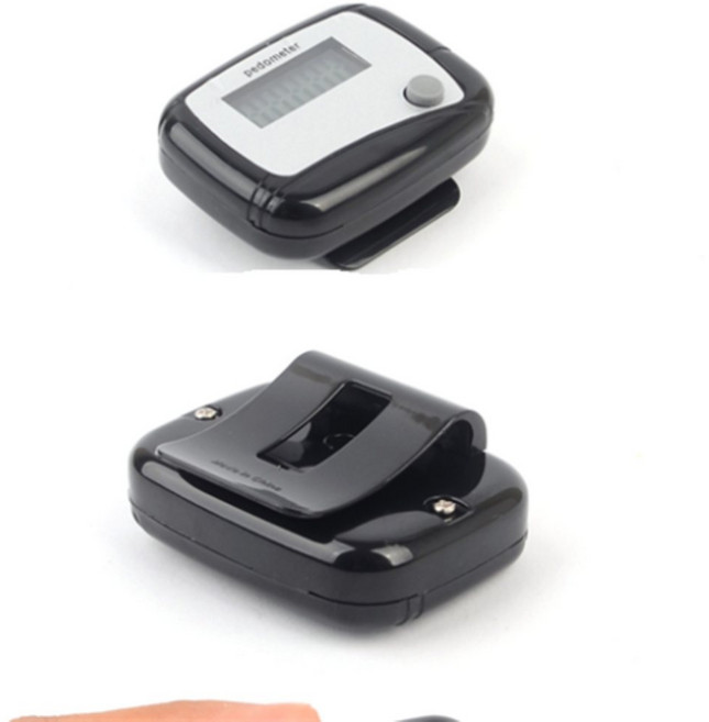 E샵 디지털 오토매틱 만보기 화이트 클립형 걸음 측정 만보계 걷기 운동 디지털만보계 자동만보기기계