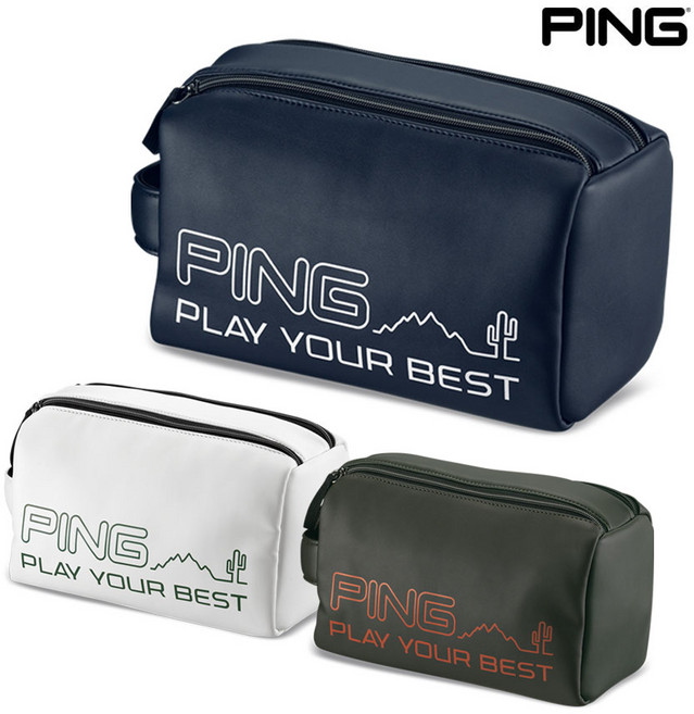 핑 골프 파우치 파우치백 손가방 2025 1단 파우치 DW, 카키, 1개