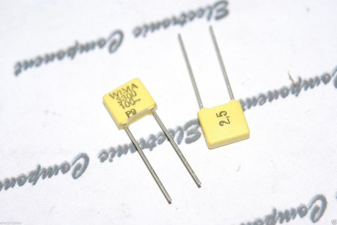 德國WIMA FKC2 3300P 100V 腳距5mm 金屬膜電容器 x1個, 1個