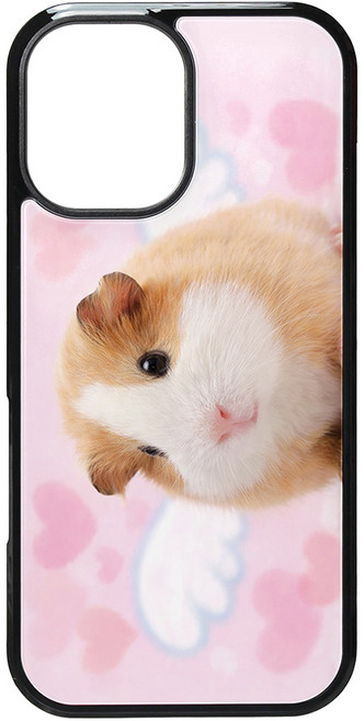 핑크 엔젤 베이비 천사 기니피그 글라스 범퍼케이스