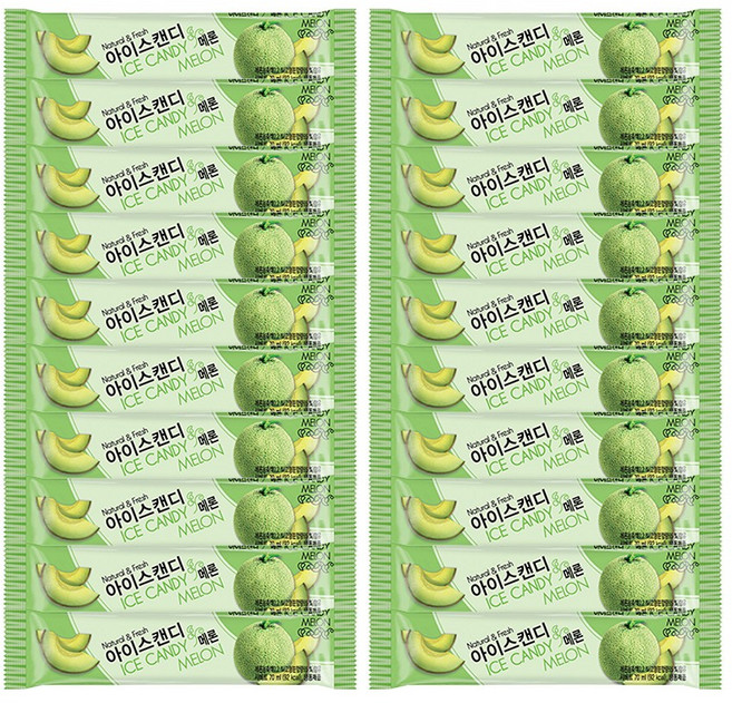 아이스캔디 메론맛 x20개, 단품, 70ml