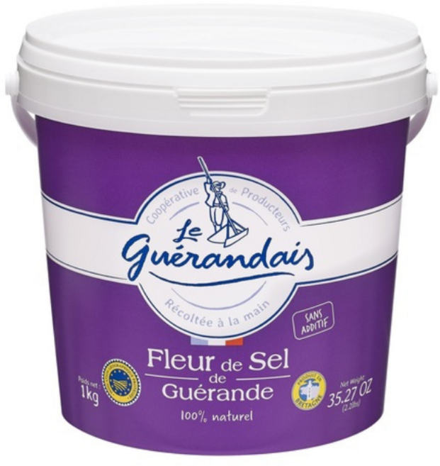 GUERAND 鹽之花天然海鹽, 1kg, 1個