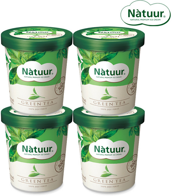 나뚜루 파인트 474m 4개 아이스크림, 474ml