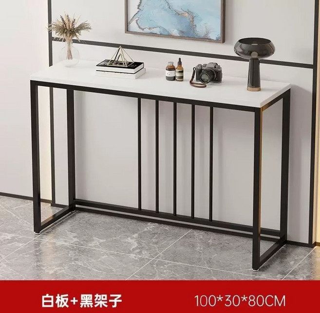 모던 거실 복도 슬림 현관 장식장 콘솔 800 폭좁은 콘솔 테이블, E. 흑백 0030cm