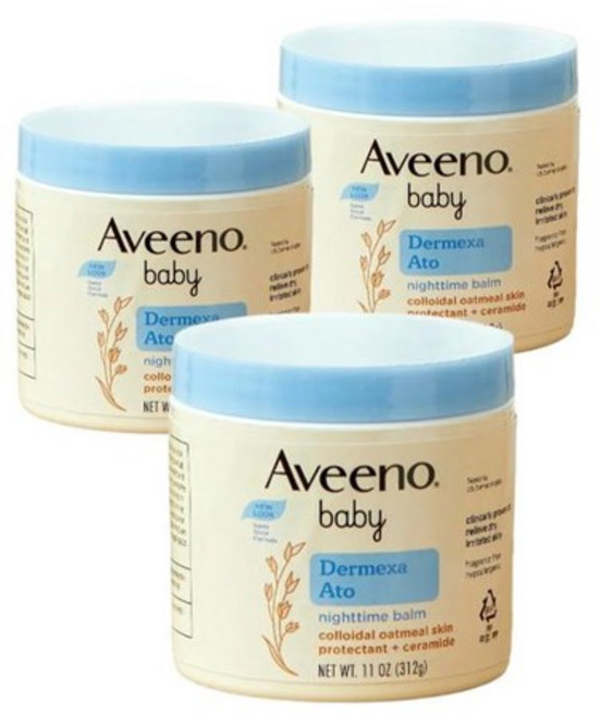 아비노베이비 더멕사 아토 나이트 밤 312g x3개 베이비 로션