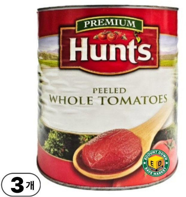 토마토홀(헌트) 2.89kg 스파게티소스, 3개