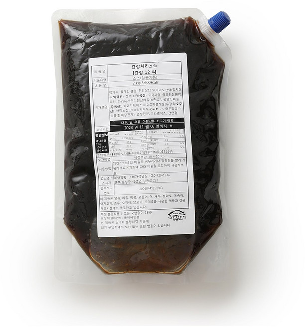 아워홈 행복한맛남 간장치킨소스, 2kg, 3개