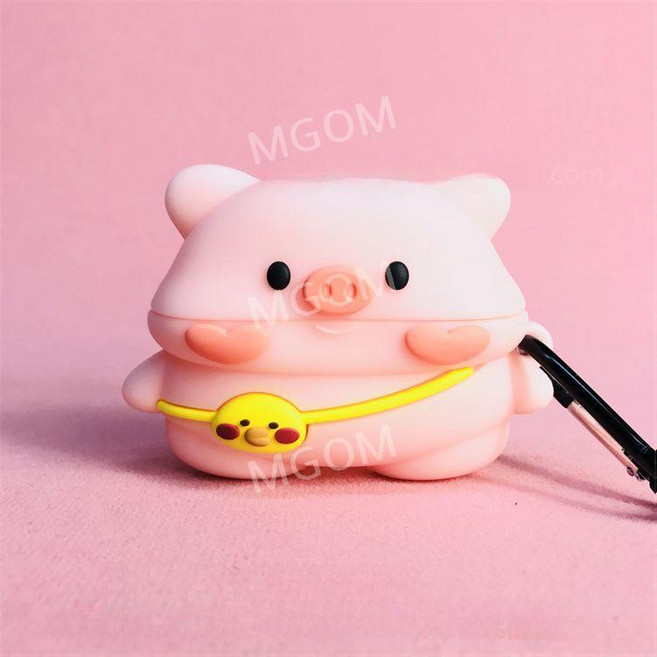 비츠 스튜디오 버즈+ 케이스 플러스 이어폰 보호 Beats studio buds+ 호환, Magic Beats Studio Buds, 치킨백 피그, 1개