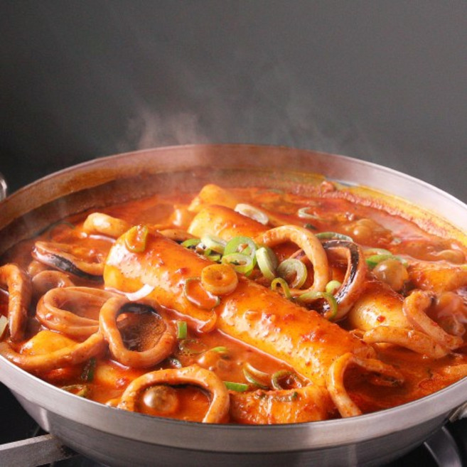 푸딩프렙 오징어짬뽕 가래떡떡볶이 660g 특제 오짬떡 소스와 통통한 가래떡의 조화, 1개
