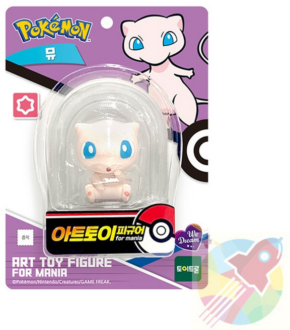 DPK 포켓몬 아트토이 피규어 뮤 피규어쇼핑몰 액션피규어, 1개