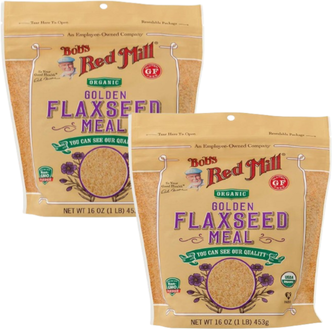 [밥스 레드 밀] 오가닉 홀 그라운드 아마씨 밀 453 g 2 SET, 453g