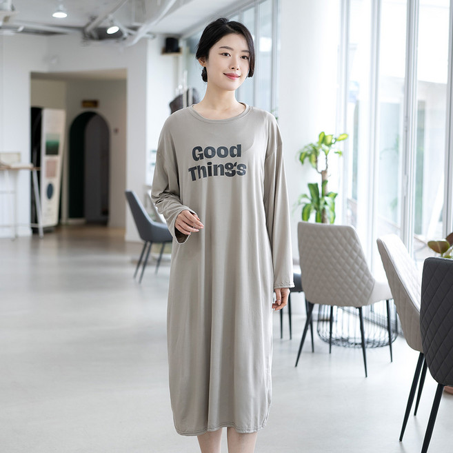 엄마옷 라운드 피치 원피스 6CVB13685마담 중년여성 빅사이즈 50대 60대 70대 할머니옷