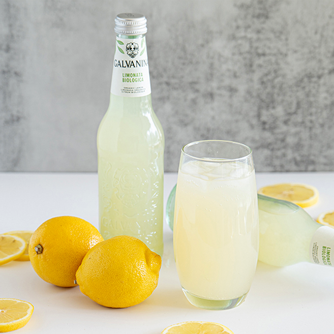 [갈바니나] 유기농 레몬 소다수 355ml, 1개