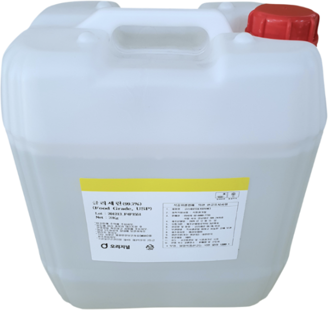 오리지널 글리세린 20kg VG 국산 식물성 수용성 오일 손소독제 대용량 글리세롤, 1개