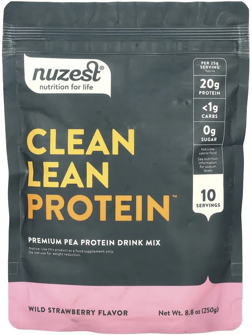 새해 건강을 선물하세요 Nuzest 청정 저지방 단백질 야생 딸기 250g(8.8oz) 특별관리진행, Nuzest청정저지방단백질야생딸기250g88oz, 250g, 1개 - 쿠팡