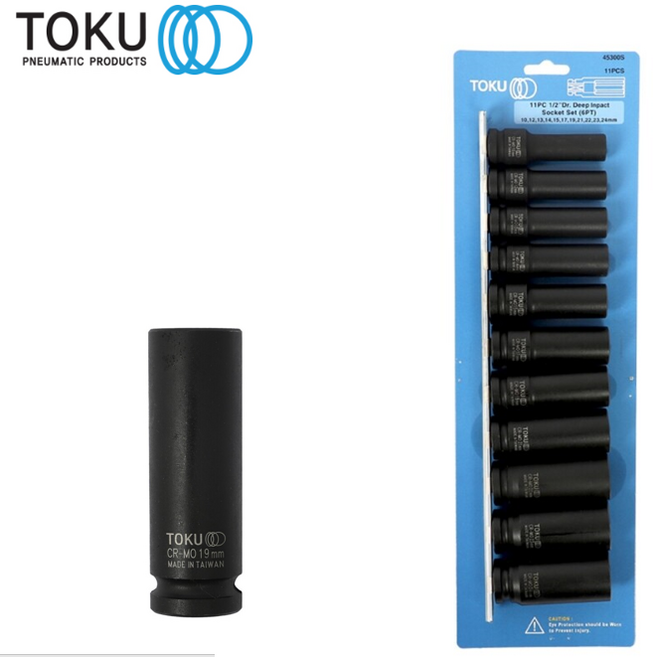 도쿠 롱 임팩소켓세트 1/2인치 11PC 45300S, 1개
