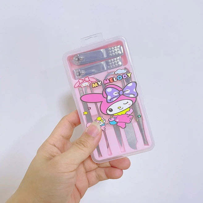 캐릭터 손톱깎이 세트 7종 휴대용 네일 케어 도구 여성 아동용 선물 추천, 1세트, My Melody - 쿠팡