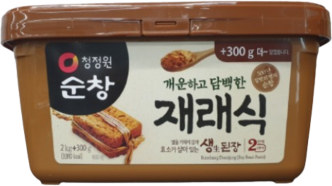 청정원순창 개운하고 담백한 재래식 생된장, 2.3kg, 1개