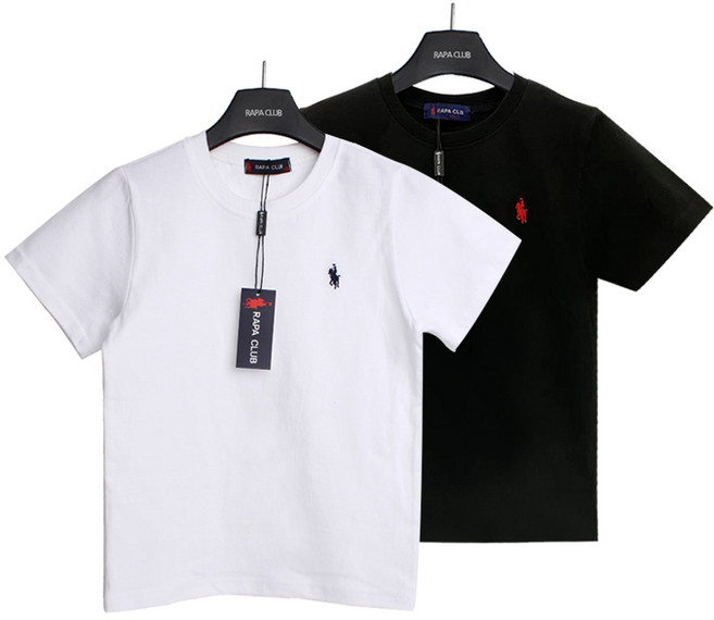 라파클럽 20수 아동 라운드 반팔 티셔츠(2장 세트)