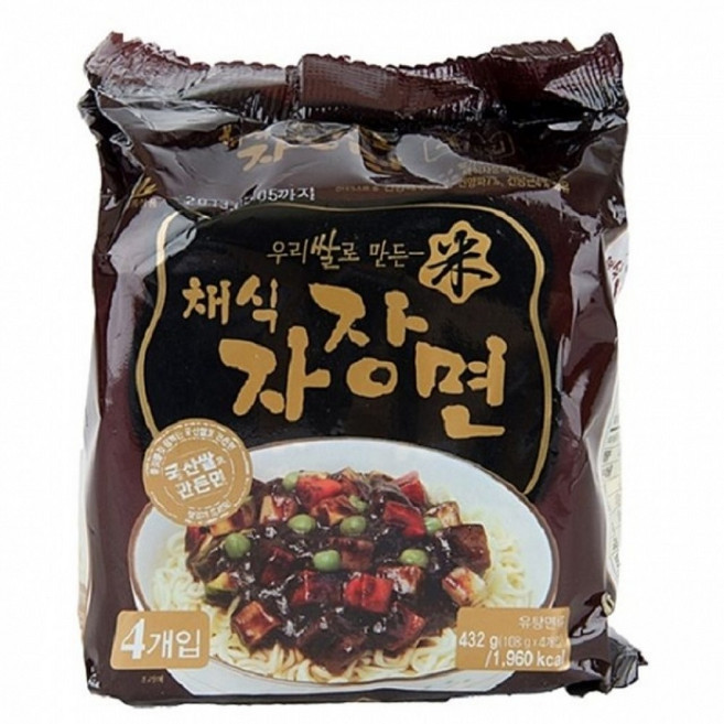 우리쌀 채식자장면105g 24봉, 24개