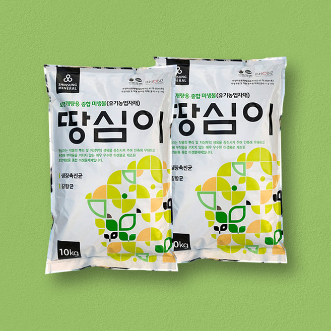 땅심이 작물재배 화분 원예 생육촉진 토양개량용 다용도 미생물 10kg, 1개