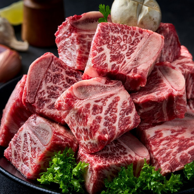 쇠고기집 지방제거 된 부드러운 프리미엄 찜갈비 소갈비 호주산 청정우, 4kg, 1개