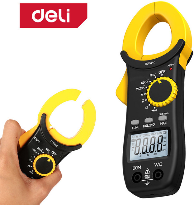 델리툴즈 클램프 미터 후크 메타 멀티 테스터기 검전기 NCV, 클램프미터_다이얼형 (DL8440)