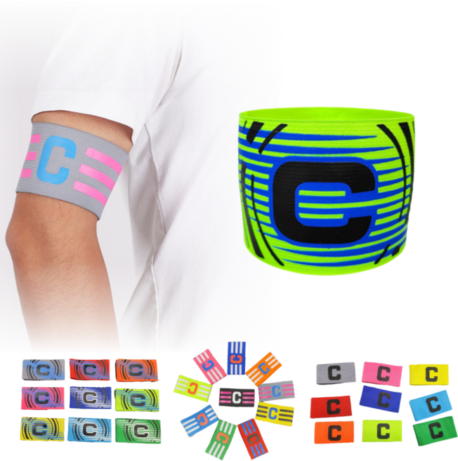 축구 주장완장 풋살 캡틴 밴드 완장, A-형광그린, 1개