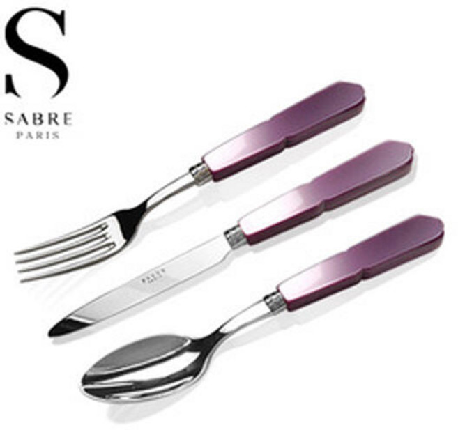 아트박스/사브르 [사브르] 구스타브 디너 커트러리 3종세트 (라일락), 1개, 단품