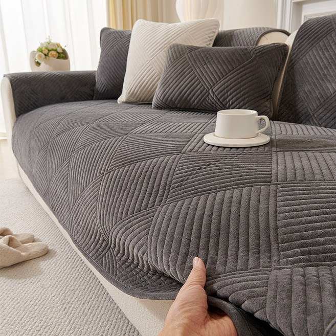 즈이리빙 두툼 극세사 쇼파패드 논슬립 보온