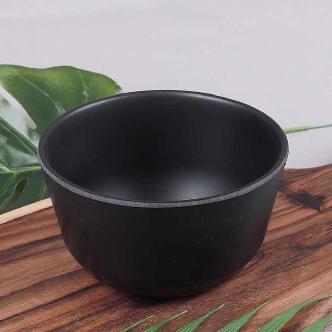 퓨전토기 특 일식 공기 중 6804 UU 멜라민 미니 볼 국물 블랙 식기, 퓨전토기 특일식공기 중 6804 (245212), 1개