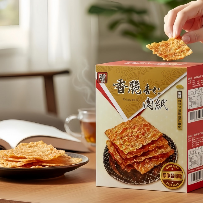 健康本味 香脆杏仁肉紙, 1個, 原味50g, 50g