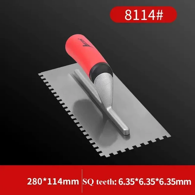 홈 벽 곡선 핸들 장식 스테인레스 스틸 캘리포니아 사각형 노치 흙손 대형 포맷 타일용, 04 Square notch 15mm