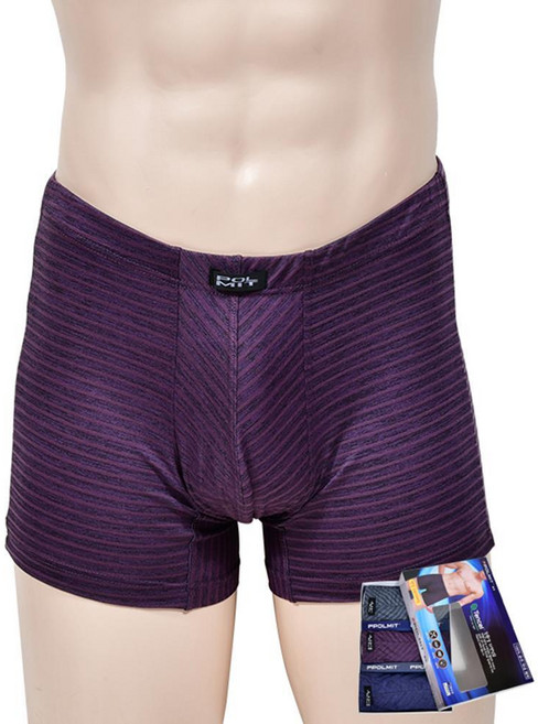 국산 부드러운 텐셀 줄무늬 남성 드로즈 3매입 선물 신사용 사각팬티