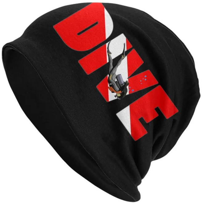 스쿠버 다이빙 심장 박동 모자 스트리트 니트 겨울 다이버 비니 캡, A. One Size, 색상: 9. 16 / 크기: A. Beanies Hat, 1개