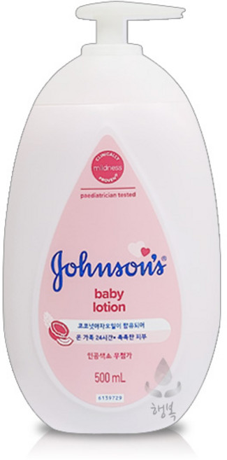 존슨즈 베이비 로션 핑크, 500ml, 4개