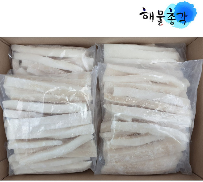 해물총각 오징어 튀김채 4kg, 1박스