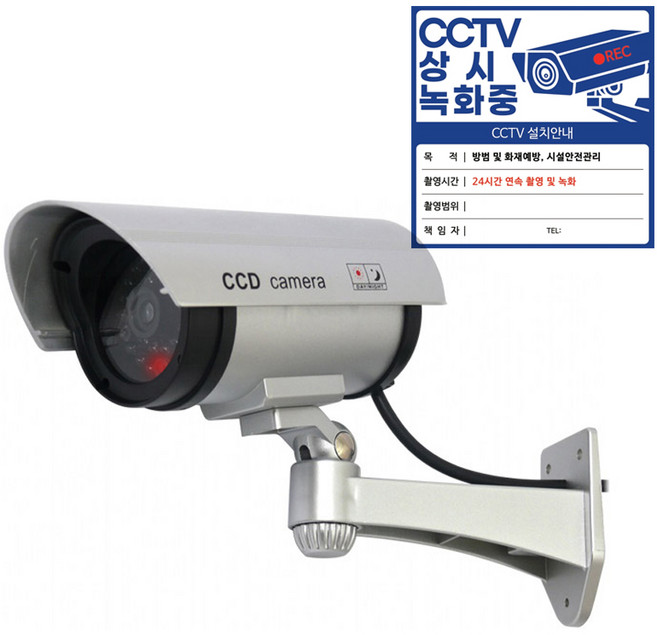 다감컴퍼니 모형 CCTV 가짜 CCTV 최고급형 리얼 캠 적외선(IR) 카메라, 1개
