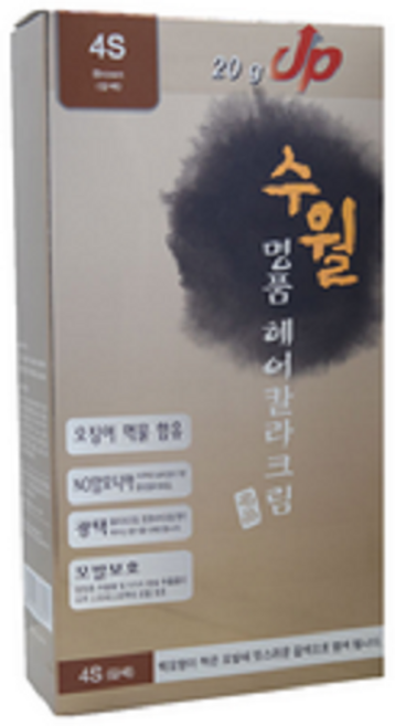 서울화장품 히솝 수월 명품 헤어칼라크림 4S 갈색 _FM, Brown, 1개