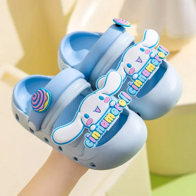 시나모롤 DIY 산리오 어린이 샌들 페이스 투톤