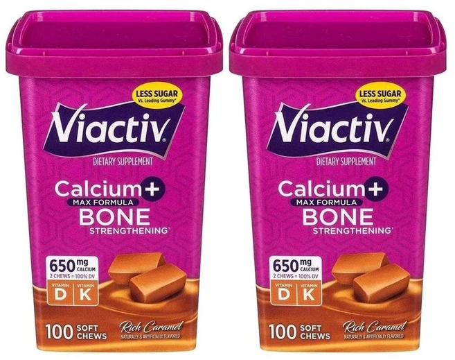 Viactiv 칼슘 비타민 D3 카라멜 맛 츄 Calcium+ Vitamin D3 Caramel - 쿠팡
