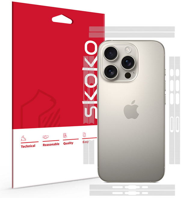 아이폰 16 프로 무광 측면 테두리 외부보호필름 2매, 1세트