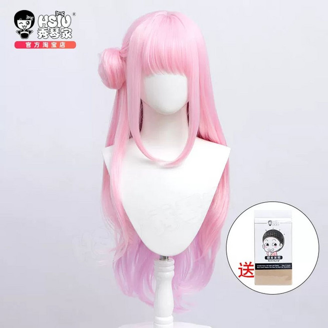 블루 아카이브 - 소품 코스프레 날개 미카 미소노, 1개, A. 가발 가발망 포함