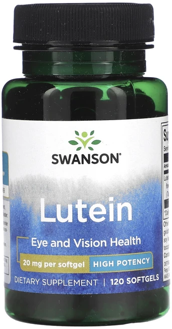 Swanson 루테인 고효능 20mg 소프트젤 120정, Swanson루테인고효능20mg소프트젤120정, 1개 - 쿠팡