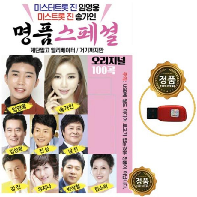 SY049 계단말고엘리베이터/거기까지만/사랑할나이/아리아리 명품가수 USB 100곡