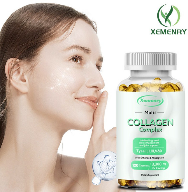 Xemenry Multi Collagen Complex 促進頭髮指甲生長、肌膚彈性與關節健康, 240組